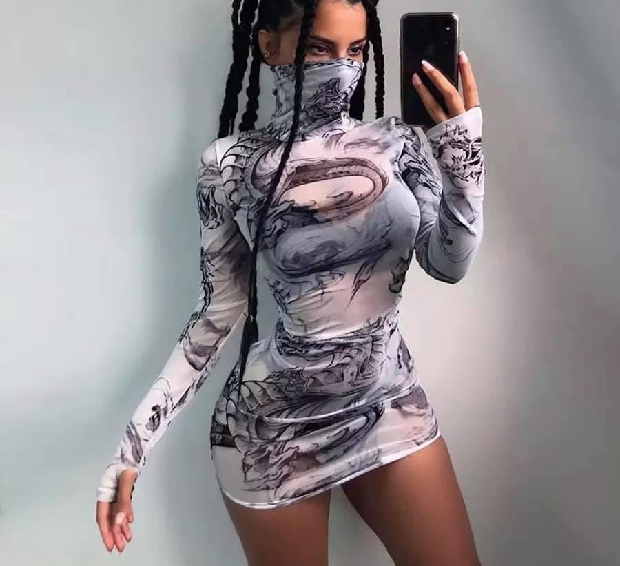 lizzie mini dress in silver Loba Lizzie Mini Dress In Silver - 11% Off
