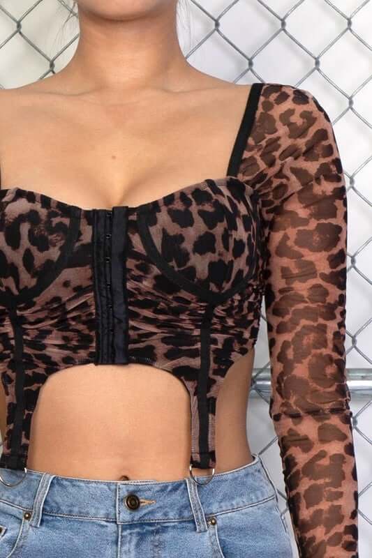 Animal On The Run Crop Top