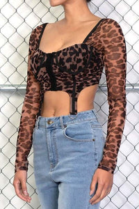 Animal On The Run Crop Top