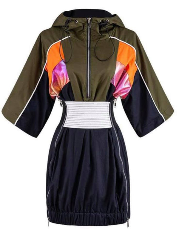 Hooded Heart Mini Dress