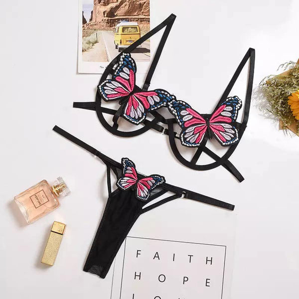 Fly Away 2 Piece Lingerie Set