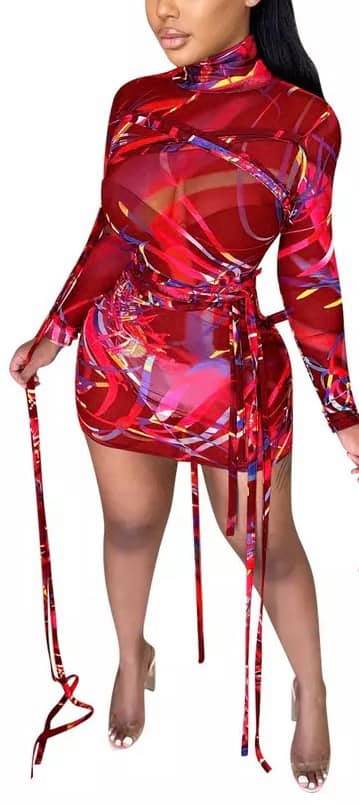 Strappy World Mini Dress