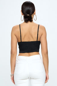 Satin Dreams Crop Tank Top