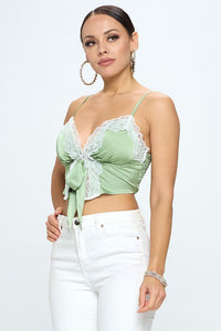 Satin Dreams Crop Tank Top