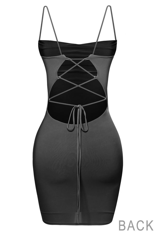 But Did You See The Back? Mini Dress