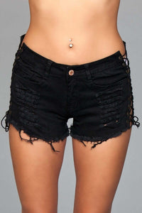 All Tied Up Jean Shorts