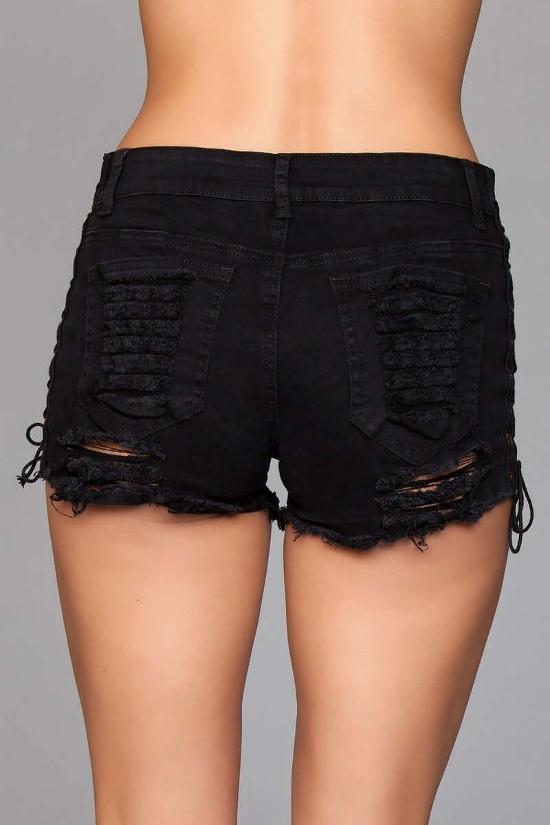 All Tied Up Jean Shorts