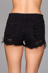 All Tied Up Jean Shorts