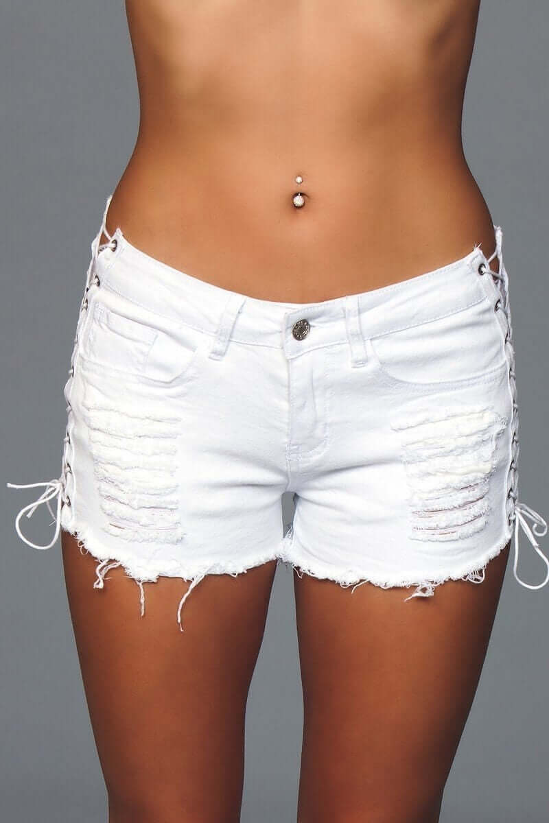 All Tied Up Jean Shorts
