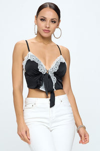 Satin Dreams Crop Tank Top