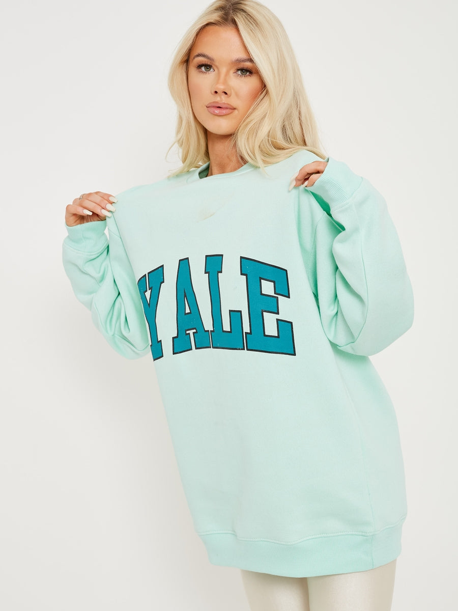 YALE Inspired Sweatshirt - Mint