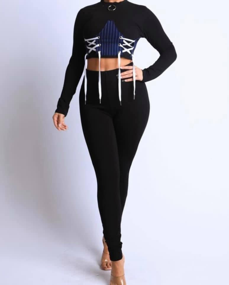 Bella Corset Inspired Crop Top